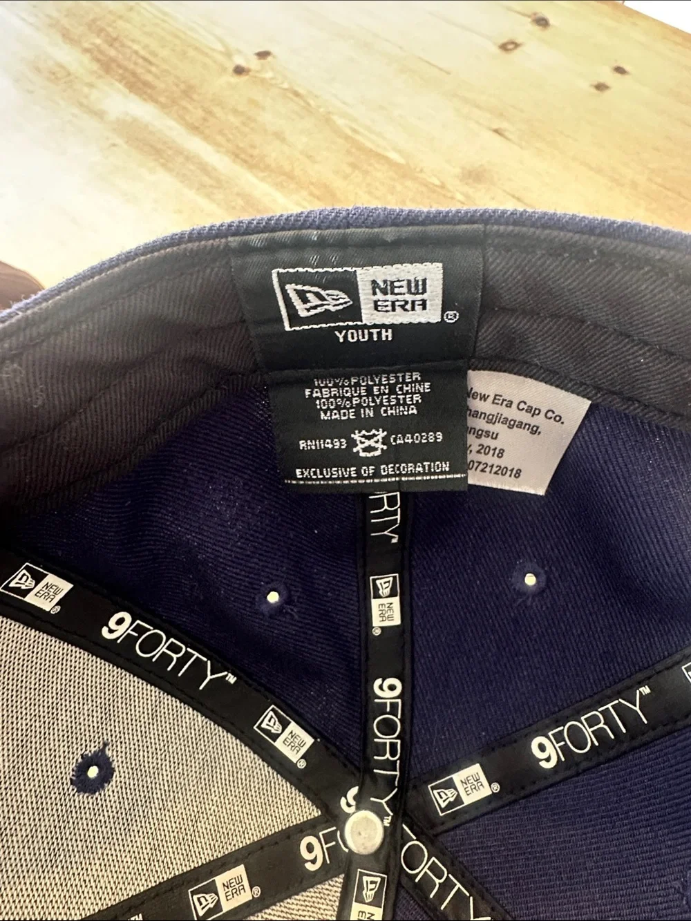 New Era Kids Navy Blue Cap with White SD Patch